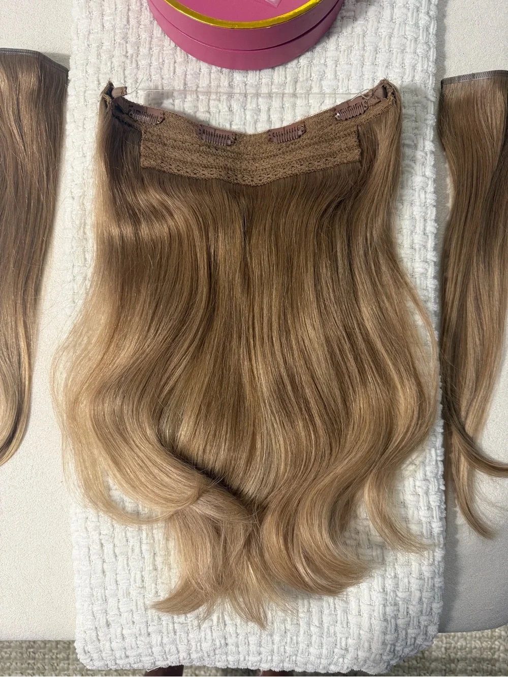 Luxy Hair Halo Extensions 16 inch Bronde Balayage